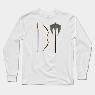 You have my sword and my bow and my axe - White - Fantasy Long Sleeve T-Shirt